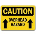 Signmission Safety Sign, 14 in Height, Plastic, 10 in Length, Overhead Hazard CS-Overhead Hazard